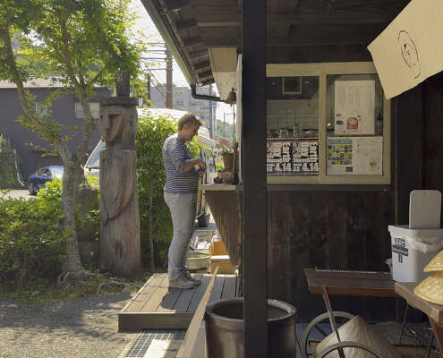 Shuzenji Onsen, vor dem Café