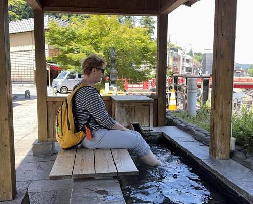 Shuzenji Onsen, öffentliches Fussbad